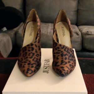 Leopard print , party on the side JUSTFAB shoes